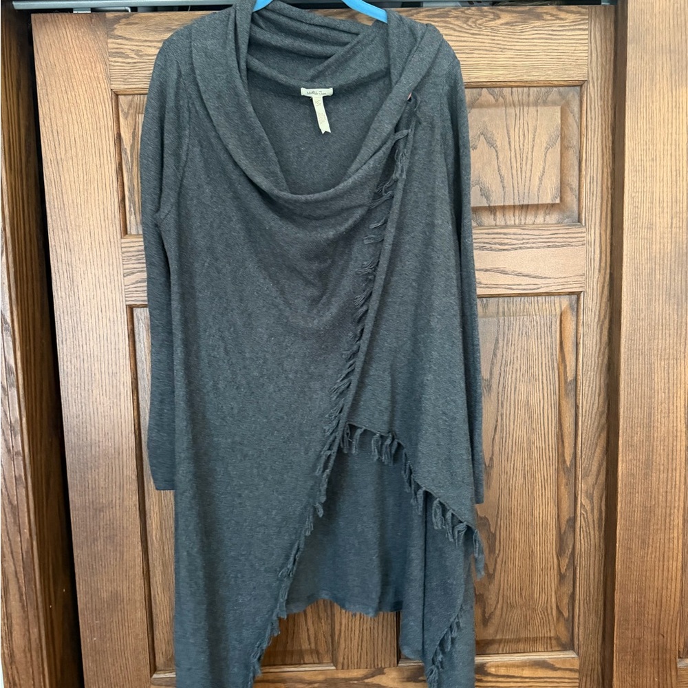 Matilda Jane Gray Draped Women’s Sweater - Medium